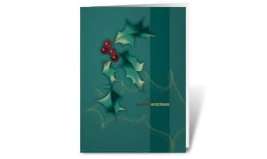 satin symbol corporate holiday greeting card thumbnail
