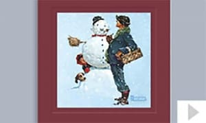 Booz Allen 2012 custom corporate holiday business ecard