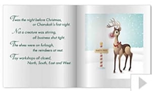 Story Book custom corporate holiday business ecard