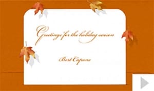 Cetrulo Capone custom corporate holiday business ecard