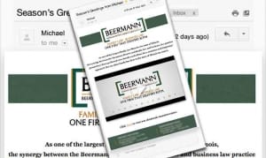 email template corporate holiday ecard thumbnail