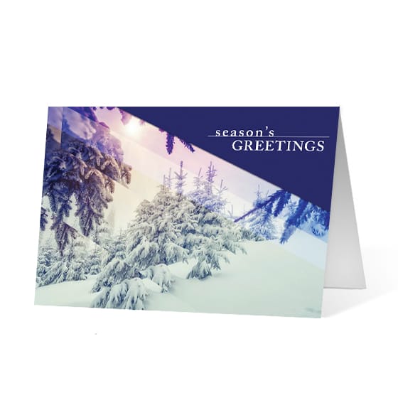 Photo Wish corporate holiday business print card