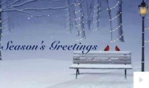 Arnold Porter corporate holiday business ecard