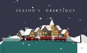 Winter Train Holiday e-card thumbnail