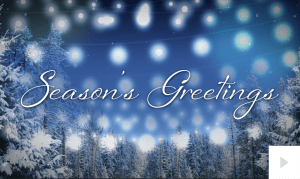 Luminious corporate holiday ecard thumbnail