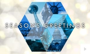 holiday hexagon corporate holiday ecard thumbnail