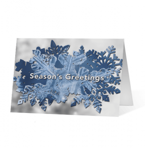 Snowflake Reveal corporate holiday greeting card thumbnail