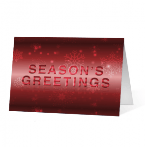 Red Colourful Sentiments corporate holiday greeting card thumbnail