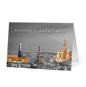 Landmark Colors Christmas corporate holiday greeting card thumbnail