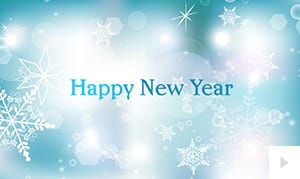 Snowflake Light – New Year (Blue)