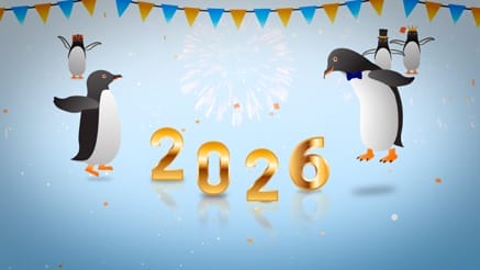 Playful Penguins (New Year)