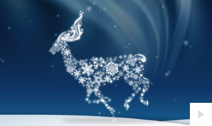 winter reindeer corporate holiday ecard thumbnail