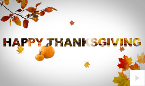 seasonal sentiment thanksgiving Vivid Greetings video corporate ecard