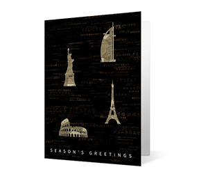 Sparkling Landmarks Print corporate ecards Thumbnail