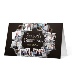 18. Wreath Snapshots corporate holiday print thumbnail