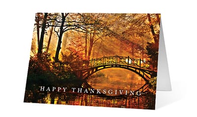 Fall Reveal corporate holiday greeting card thumbnail