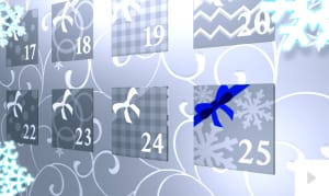 Advent Silver version corporate holiday ecard thumbnail