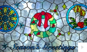 Stained Glass corporate holiday ecard thumbnail