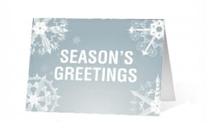 2019 Paper Snowflakes Vivid Greetings Print cards