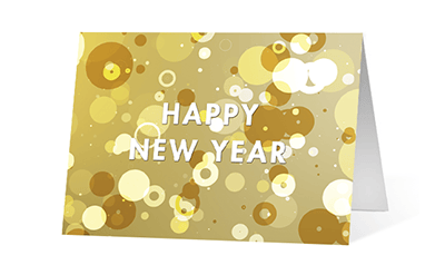 2019 bubbling spirit corporate holiday greeting card thumbnail