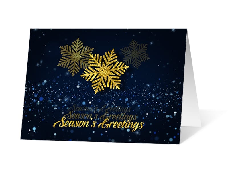 Echoing Wish 2020 corporate holiday print greeting card thumbnail