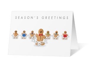 Gingerbread Shuffle corporate holiday print thumbnail