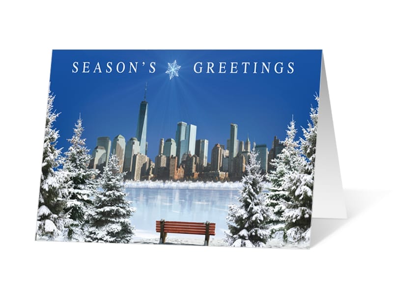 Clear Morning 2020 corporate holiday print greeting card thumbnail