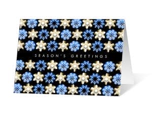 Dancing Lights 2020 corporate holiday print greeting card thumbnail