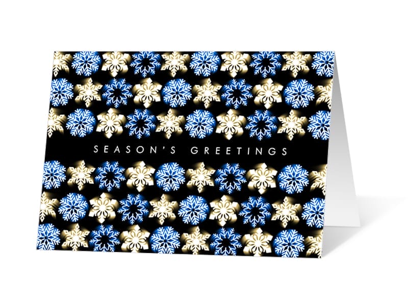 Dancing Lights 2020 corporate holiday print greeting card thumbnail