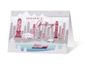 Gift Journey 2020 corporate holiday print greeting card thumbnail
