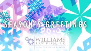 2020 Williams Law corporate holiday ecard thumbnail
