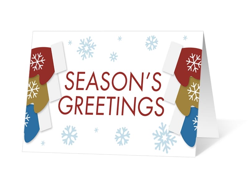 Holiday Mittens corporate holiday print thumbnail