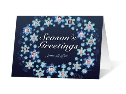 Snowflake Wreath corporate holiday print thumbnail