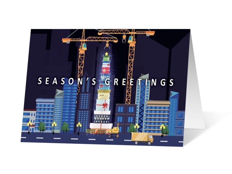 Precarious corporate holiday print thumbnail