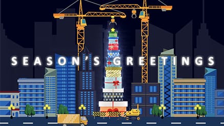 2022 Precarious corporate holiday ecard thumbnail