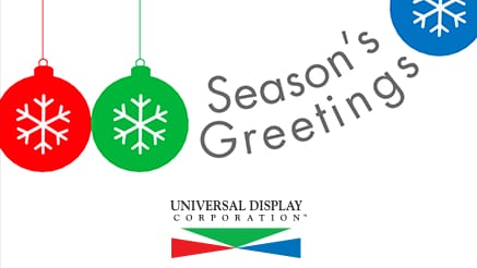 Universal Display (2020) corporate holiday ecard thumbnail
