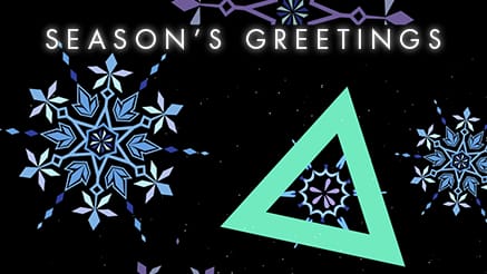 2020 Playful Snowflake corporate holiday ecard thumbnail