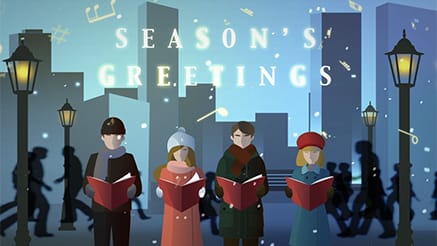 2019 City Carolers corporate holiday ecard thumbnail