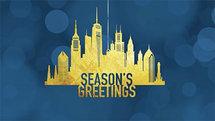 Metallic Greetings corporate holiday ecard thumbnail