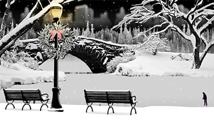 City Skaters corporate holiday ecard thumbnail