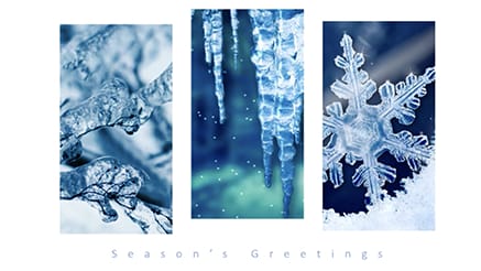 Elegant Icicles corporate holiday ecard thumbnail