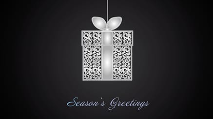 Elegant Twirl corporate holiday ecard thumbnail