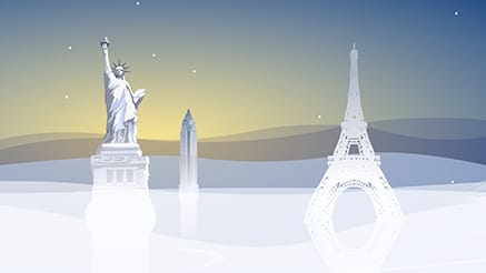 Symbolic Landmarks corporate holiday ecard thumbnail