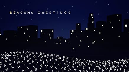 Type Tidings corporate holiday ecard thumbnail