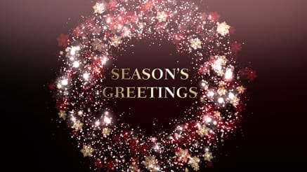 Sparkle Wreath red corporate holiday ecard thumbnail