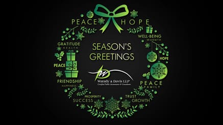 Warady Davis 2020 corporate holiday ecard thumbnail