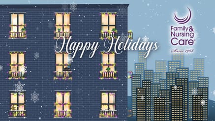 Family Nursing Care 2020 corporate holiday ecard thumbnail