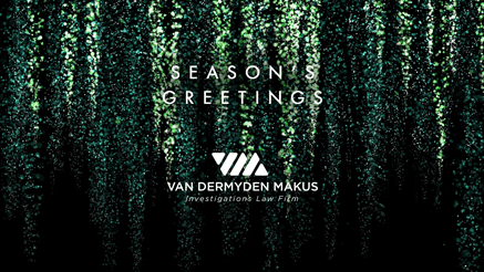 2022 VM Law Cascade corporate holiday ecard thumbnail