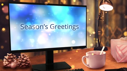 Home Office Wishes corporate holiday ecard thumbnail