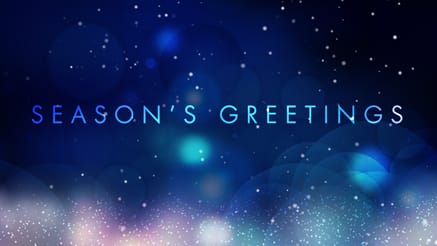 Stellar Sentiments blue corporate holiday ecard thumbnail